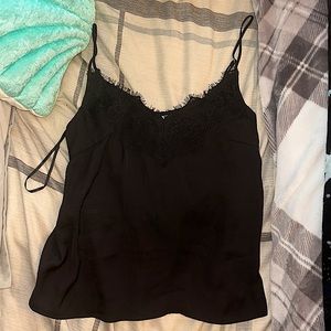 Black satin top 🖤
